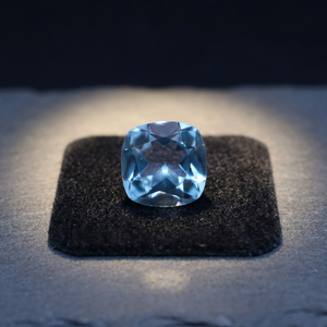 Alta calidad 7mm cojín corte cielo azul Topacio Natural facetado piedra preciosa suelta venta al por mayor precio de fábrica por quilate certificado IGI - Product Image 3