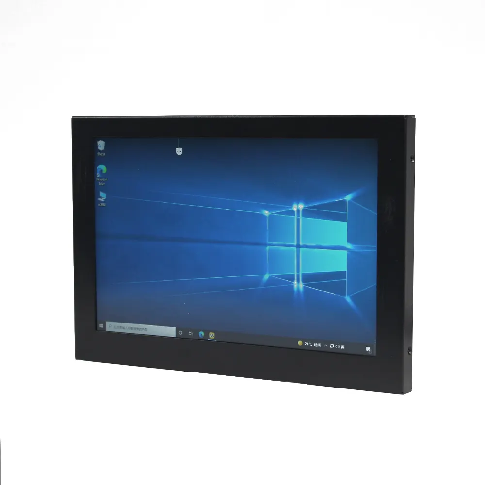 IPS 10.1 pollici Full-fitting Monitor industriale montato a parete portatile POS distributore automatico Monitor pannello in lega di alluminio