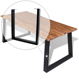 Pieds de table en fonte personnalisés pour tables basses, base de table artisanale moderne, pieds de meubles universels en métal – Vente en gros - Product Image 3