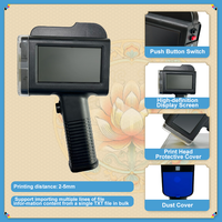Imprimante jet d'encre portable WISEPRINT 25,4 mm HP-WP254 Pro Mate 600 dpi pour impression de codes-barres et dates de production sur matériaux flexibles
