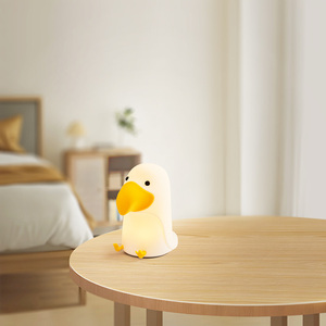 <span class=keywords><strong>Veilleuse</strong></span> en silicone rechargeable en forme de <span class=keywords><strong>toucan</strong></span> pour chambre d'enfant, LED USB avec 7 couleurs changeantes, lumière tamisable et blanc chaud - Product Image 4