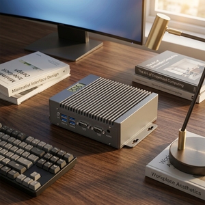 Mini PC Embebido Sin Ventilador con Puertos LAN Duales, Pantalla de Temperatura, Amplio Rango de Voltaje para Caja de Computación - Diseño Sin Ventilador para un Funcionamiento Silencioso - Product Image 1