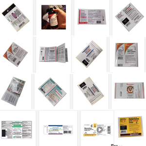 473Ml 16Oz 500Ml Lege Wockhardt Hi-Tech Hoestsiroop Op Recept Magere Fles Medicijnboog Plastic Fles Met Rode Schrijfdoppen - Product Image 6