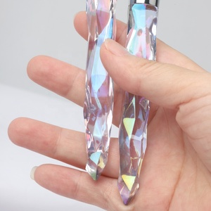 Ensemble de pinceaux de maquillage professionnels, <span class=keywords><strong>Transparent</strong></span>, 9 visages, poignée en cristal, paillettes synthétiques transparentes, luxe Vegan Bling - Product Image 6