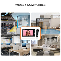 Sistem Interkom Bel Pintu Video Berkabel 4 Kabel dengan Kamera RFID Unlock, Layar 7 Inci, Penglihatan Malam, Telepon Pintu Apartemen