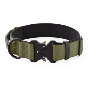 <span class=keywords><strong>Collar</strong></span> de Perro Ajustable Reflectante Táctico Simple de Nailon Resistente al Desgaste para Perros Medianos y Grandes, <span class=keywords><strong>Collar</strong></span> con Mango Antiexplosión - Product Image 4