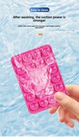 Support et support de téléphone à ventouse en silicone flexible personnalisé avec poignée pour bureau