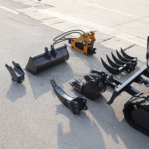 Mini-pelle hydraulique avec attache rapide, godet étroit, grappin, marteau brise-roche, boîte de vitesses, composant essentiel 0,8-3T, garantie 1 an - Product Image 3