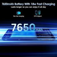 Tablette robuste 8 pouces (16 Go + 128 Go) avec caméra arrière 48 MP + caméra frontale 32 MP, batterie 7650 mAh, charge rapide 18 W, processeur octa-core, Android 13