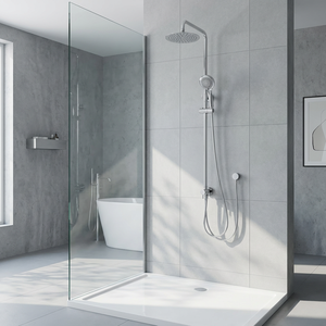 Set di rubinetti per <span class=keywords><strong>doccia</strong></span> 8 <span class=keywords><strong>doccia</strong></span> <span class=keywords><strong>a</strong></span> tubo esposto <span class=keywords><strong>a</strong></span> pioggia cromo lucido tripla funzione <span class=keywords><strong>vasca</strong></span> beccuccio sistema combinato per <span class=keywords><strong>doccia</strong></span> - Product Image 1