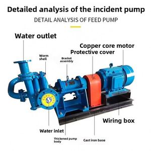 Bomba de lodos y impurezas tipo SHUANGSHENG ZJW150-400, bomba de suministro para filtro prensa de baja presión, bomba de aguas residuales, bomba de alimentación eléctrica de 30 kW, 1 año de garantía - Product Image 4