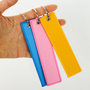 Cheap Double Sides Keychain <b>Lanyard</b> Machine-Woven Promotional Wristlet Keychain for Business - Product Image 5