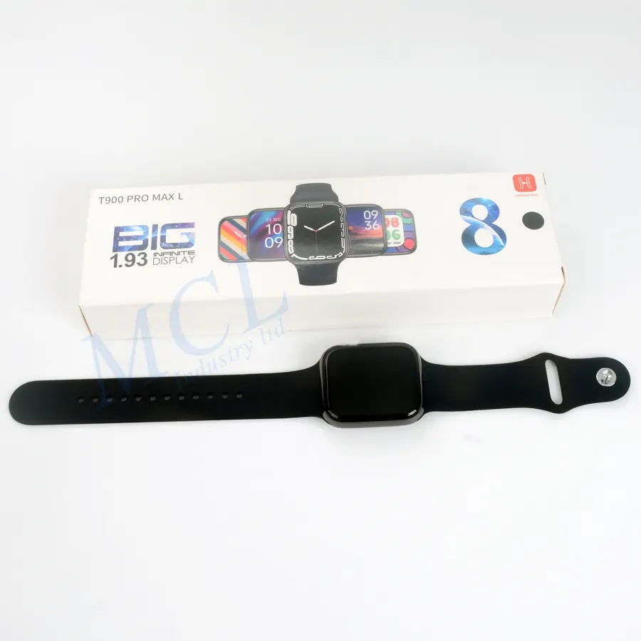 T900 Pro Max L smart watch 8 2023 model new version big screen 1.93 inch 45mm series 8 reloj smartwatch t 900 promax l for man