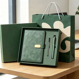 Set de Regalo de Cuaderno A5 Ejecutivo con Bolígrafo Metálico para Apreciación a Socios, Logotipo Personalizado, Set de Regalo Empresarial al por Mayor - Product Image 1