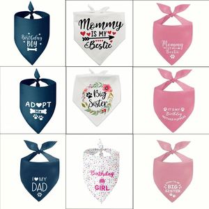 Bandana personnalisé pour animaux de compagnie avec logo, pour printemps, anniversaire, mariage, vacances, pour chat et chien, uni, style foulard - Product Image 4