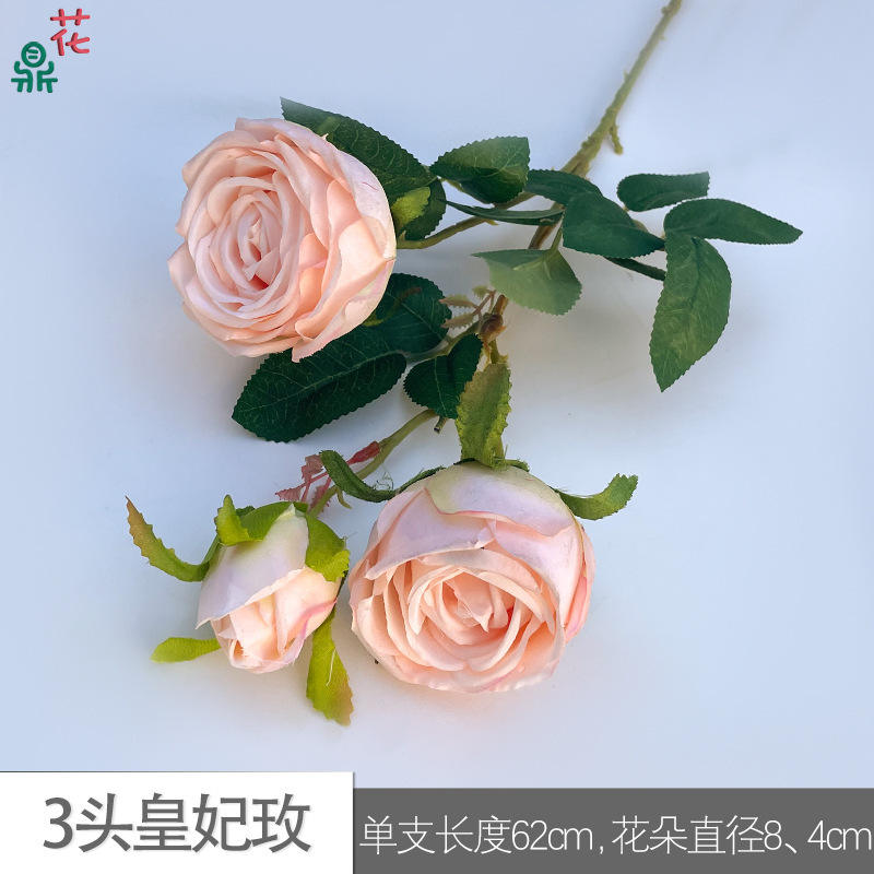 กุหลาบ3หัวแชมเปญสีชมพู