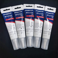 Adhésif silicone rouge haute température Momentive RTV106 RTV103, pâte RTV-106 conforme à la FDA pour le collage industriel électronique