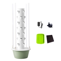 Vente en gros de conception verticale serre intelligente arrosage automatique système hydroponique plantation verticale pour tour jardin, y compris