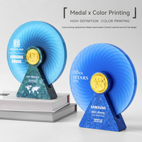 Soldes d'été Trophées en marbre de cristal personnalisés Médailles et plaques Creative Engraved Awards for Personal & Corporate Use Unique