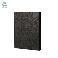 Revêtement décoratif pour spa et sauna, grain noir mat Shou Sugi Ban