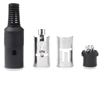 Connecteur de câble avec prise DIN 7 broches, prise mâle 7 broches et prise femelle avec poignée en plastique