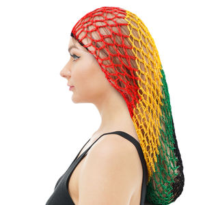 Bonnet en maille pour femmes, extra long, pour <span class=keywords><strong>cheveux</strong></span>, crochet, snood, couvre-<span class=keywords><strong>cheveux</strong></span> de <span class=keywords><strong>nuit</strong></span>, turban, maille en rayonne - Product Image 5