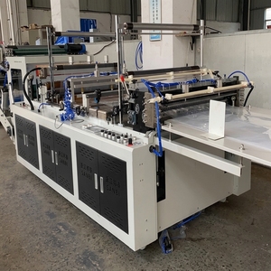 เครื่องผลิตถุงแบบซีลร้อนตัดเย็น ไม่มีแรงตึง HDPE LDPE PE ถุงช้อปปิ้งแบบย่อยสลายได้ ถุงแบบเสื้อยืด เครื่องทำถุง - Product Image 2