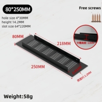 5 6 8 10 15cm alliage d'aluminium pour trous de ventilation d'air maille pour salle à manger noir or argent Dissipation thermique pour armoires de cuisine
