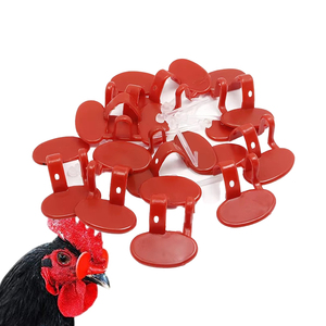 Chicken Eye Mask <b>Plastic</b> Chicken Eye <b>Glasses</b> No Bolt Poultry Anti-pecking Red Chicken <b>Plastic</b> Eye <b>Glasses</b> - Product Image 1
