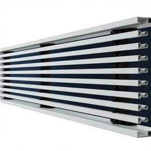 Diffuseur de <span class=keywords><strong>grille</strong></span> droite en plastique sur mesure au design moderne pour les sorties de ventilation CVC sans cadre. - Product Image 4