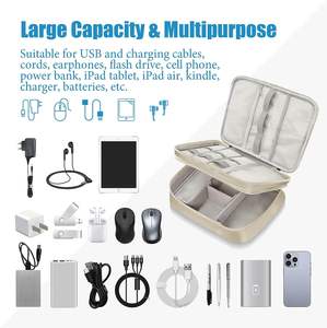 Étui de rangement pour câble de données, alimentation mobile, écouteurs, organisateur de voyage, bracelet de montre, sangle, pochette - Product Image 4