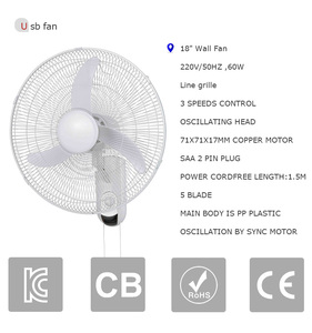 18 industrial zhongshan ce ecológico certificado ventilación montado en la pared de la puerta de nebulización de fans - Product Image 5