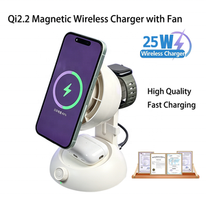 Base de Carga Inalámbrica Magnética 4 en 1 para iPhone 16 15 14 13 <span class=keywords><strong>Pro</strong></span> Max, <span class=keywords><strong>Apple</strong></span> Watch, <span class=keywords><strong>AirPods</strong></span>, para Teléfonos <span class=keywords><strong>Samsung</strong></span> y Xiaomi, Carga Rápida - Product Image 1
