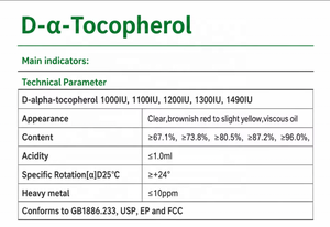 Acétate de D-alpha-tocophérol CAS 58-95-7 Huile de vitamine <span class=keywords><strong>E</strong></span> naturelle de qualité cosmétique et alimentaire USP EP D-alpha-tocophérol - Product Image 5