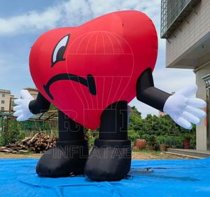 Accessoires <span class=keywords><strong>de</strong></span> décoration géants pour la Saint-Valentin Grand ballon gonflable en forme <span class=keywords><strong>de</strong></span> cœur <span class=keywords><strong>de</strong></span> 3.5m, cœur géant en peluche gonflable - Product Image 2