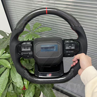 Volant de direction en fibre de carbone de haute qualité pour Toyota Land Cruiser LC200 LC300 Prado 120 150 Hilux Fortuner Alphard Camry