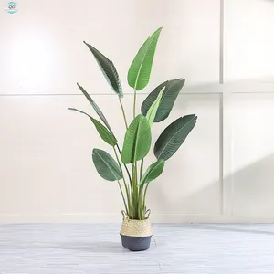 Custom Wholesale Large Stock For Green Artificial Plants In Pot Indoor Outdoor Decoration Artificial Tree Plant