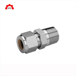 Factory price G1/4 compression fitting double ferrule tube fittings