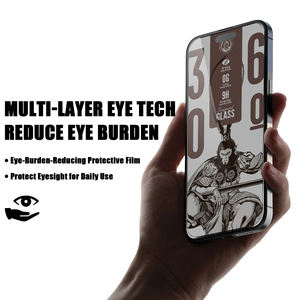 Monkey King Full 360 °   Protector de Pantalla de Vidrio Templado 9H para <span class=keywords><strong>iPhone</strong></span> 15 Pro Max, Anti-Reflejos, Anti-Espía, Máxima Protección, Revestimiento Oleofóbico - Product Image 5