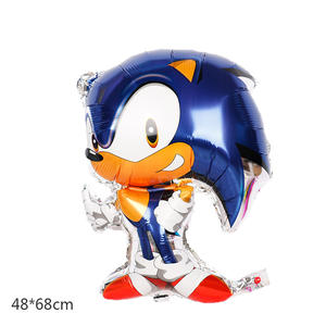 Hedgehog Stereo Sonic <span class=keywords><strong>Globo</strong></span> de película de aluminio Sonic Kid's Primer cumpleaños Arreglo <span class=keywords><strong>Globo</strong></span> de papel de aluminio - Product Image 2