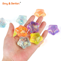 Glitter Sterren Knijpfiguurtjes Bulk Malt Suiker Stress Sterren Zintuiglijk Speelgoed Party Favoren Klaslokaal Prijzen voor Kinderen