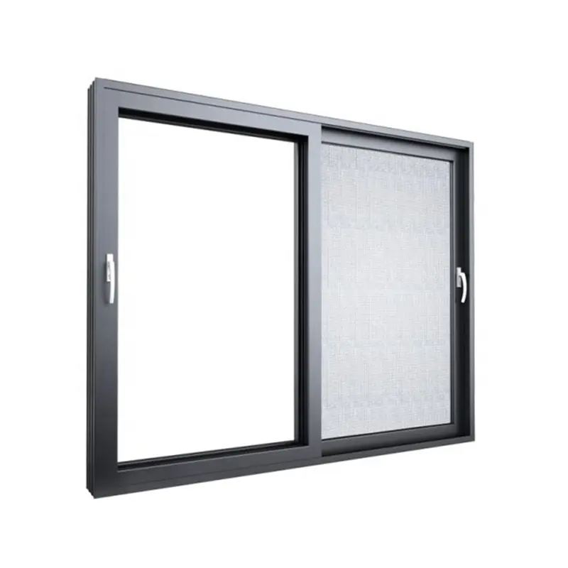 Australische Standaard Dubbele Beglazing Aluminium Frame Schuiframen 3 Sporen Schuifraam