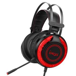 Ipega-Auriculares RGB <span class=keywords><strong>para</strong></span> <span class=keywords><strong>juegos</strong></span> con cable de 3,5mm, con puerto USB, <span class=keywords><strong>para</strong></span> <span class=keywords><strong>DJ</strong></span>, <span class=keywords><strong>para</strong></span> <span class=keywords><strong>juegos</strong></span> dinámicos en la oreja y por encima de la oreja - Product Image 2