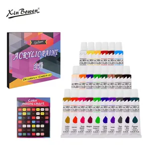 Graffiti Xin Bowen Factory Direct Sale 24 Color Pigment Acrylic Paint Set Hand-Painted Wall Painting DIY Graffiti Paints