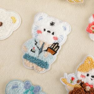 Parches de Chenilla con Detalles Impresos para Ropa, Logotipo Adhesivo, Parches Bordados de Chenilla con Dibujos Animados de Animales - Product Image 5