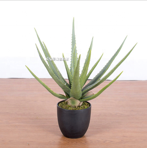 Planta Artificial <span class=keywords><strong>de</strong></span> Aloe <span class=keywords><strong>Vera</strong></span> en Maceta, Bonsái Suculento, Decoración <span class=keywords><strong>de</strong></span> Interiores para el Hogar y la Oficina - Product Image 6