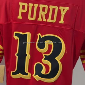 Maglia da Football Americano Trent Williams Rossa/Oro, Qualità Superiore, Cucita, Pronta per la Spedizione - Product Image 6