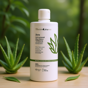 Gel Corporal Thader Pharma Zero con Aloe Vera y Matcha, Antioxidante y Activante, 96% Ingredientes Naturales, Yucca Pura - Product Image 3