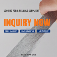 Tissu plissé laminé en aluminium FRS, occultant métallisé, réfléchissant la chaleur, matériau pour stores de fenêtre, transmission de la lumière inférieure à 3%