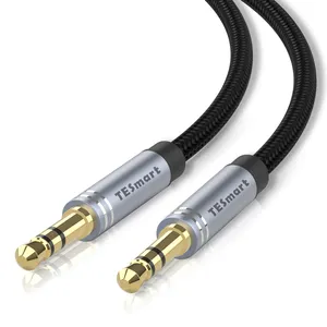 Самый продаваемый кабель AUX 1 м 2 м 3,5 мм, аудиоразъем для наушников, вспомогательный кабель 3,5 мм, штекер-штекер, кабель Aux